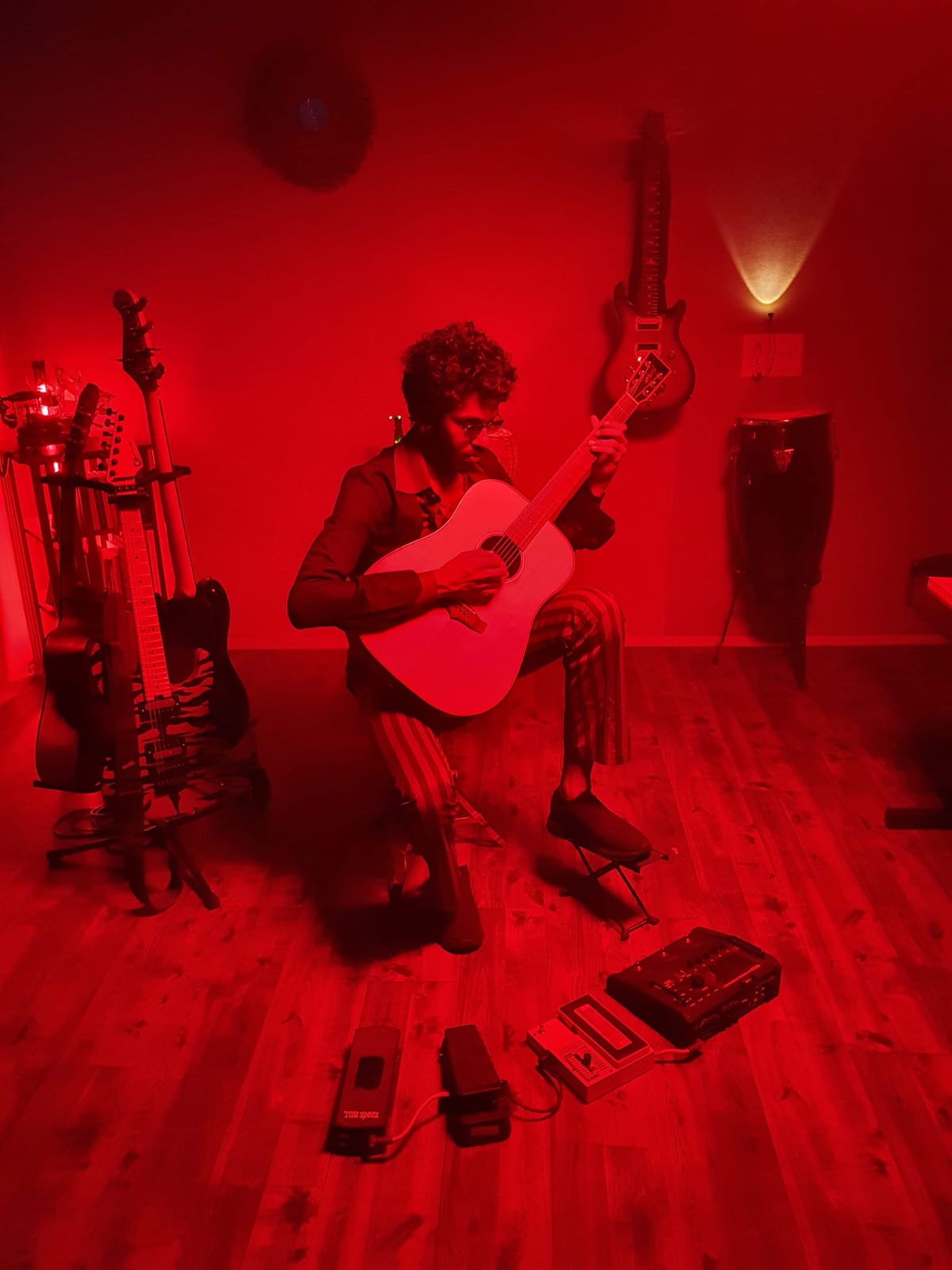 Red-lit session